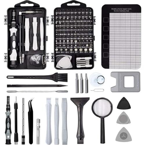 128 in 1 Precision Screwdriver Set Computer Repair Tool Kit for Eyeglasses Watch Phone Electronic Screwdriver Kit