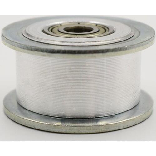 T5 16T Idler Pulley with Bearing 11/21mm Belt Width Bearing Gear Pulley With/No Teeth 3/4/5/6/7/8mm Bore 16 Teeth Idler Pulley