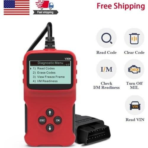 OBD2 Scanner OBD Code Reader & Scan Tools Car Engine Diagnostic Scanner Tool For All OBDII Protocol Cars
