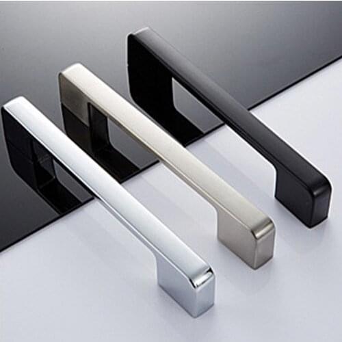 Practical Zinc Alloy Cupboard Handle Kitchen Cabinets Handle Pulls Drawer Door Knob Furniture Hardware Durable Cabinet pulls