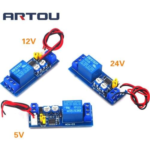 DC 5V 12V 24V Infinite Cycle Delay Timing Relay Timer Control ON-OFF Loop Switch Module Double Adjustable 0~120 Minutes
