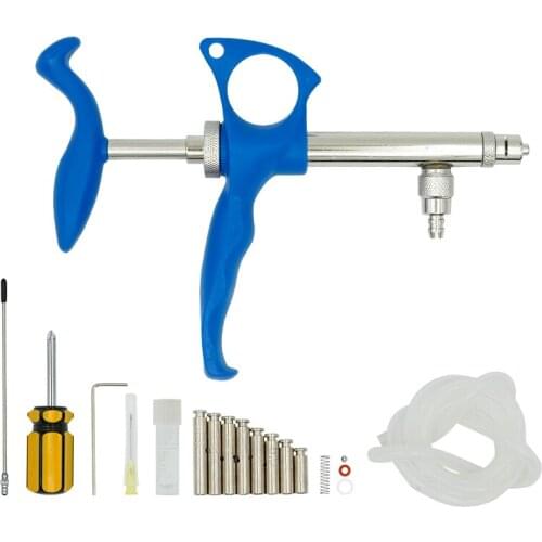 0.75ml/1ml/2ml Volume Adjustable Continuous Accuracy Vaccinations Cling Syringe Vaccine Injection Farm Chicken Poultry Tools