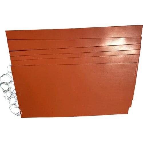 220V 1000W 550*1010*1.5mm Silicone Vacuum Box Heater 1000mm Lead Wire