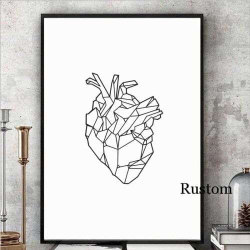 Nordic Minimalist Painting for Interior Abstract Geometric Canvas Poster and Prints for Living Room Wall Art Painting Frameless