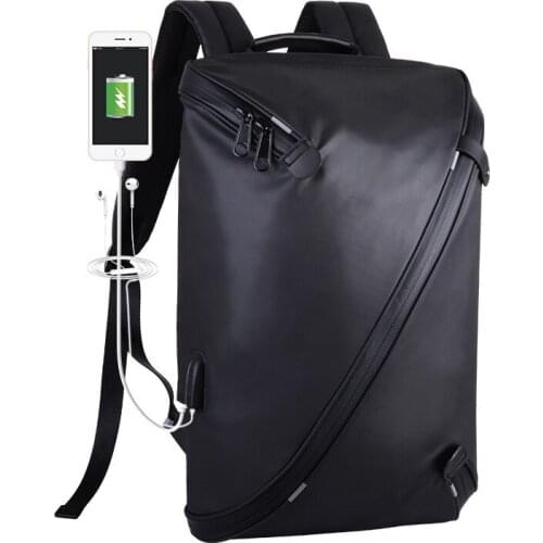 Creative Integrated Anti-theft Backpack Men Usb Charging Laptop Bagpack Business Backpack Reflective Strip Travel Back Pack