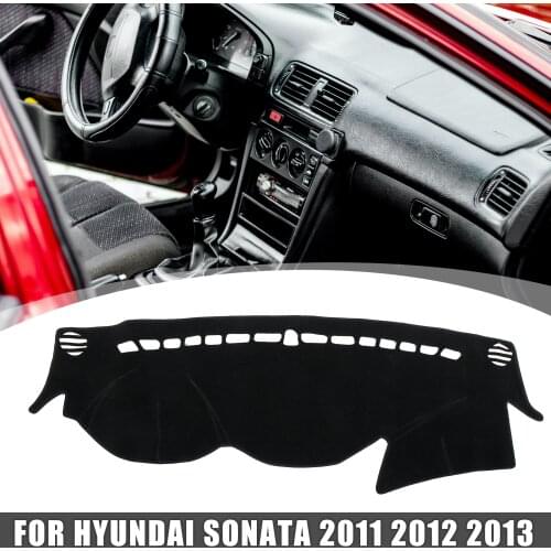 Uxcell Auto Car Interior Dashboard Cover Nonslip Sunshield Mat Carpet for Hyundai Sonata 2011 2012 2013 2014 Left Hand Drive Mat