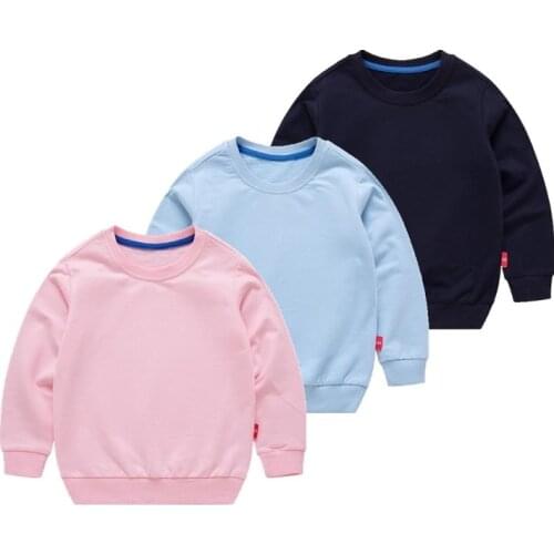 Spring Childrens Sweater Casual For 2-8 Y Teen Boys Girls Long Sleeve O-neck Candy Colors Top Sport Style Boys Sweater Pullover