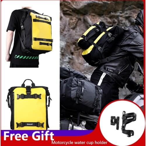 Waterproof Motorcycle Tail Bag Multi-functional And Mounting Durable Rear Seat Bag High Capacity Rider Backpack Saddlebag