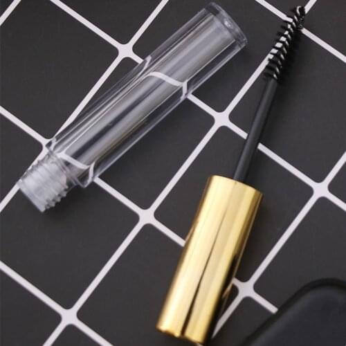 10ml Empty UV Gold Mascara Tube Eyelash Vial Liquid Bottle Container Eyeliner Make Up Tube Lip Gloss Refillable Bottles