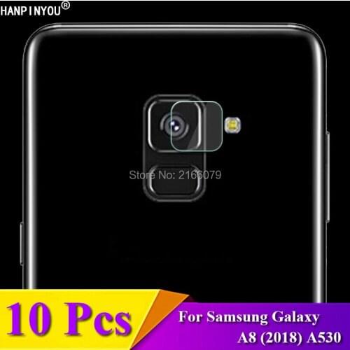 10 Pcs/Lot For Samsung Galaxy A8 (2018) A530 5.6" Rear Camera Lens Protective Protector Cover Soft Tempered Glass Film Guard