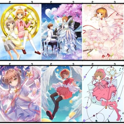 5D DIY Diamond Painting Anime Cardcaptor Sakur CERBERUS Full Square Diamond Embroidery Mosaic Cross Stitch Kits Home Decor Gift