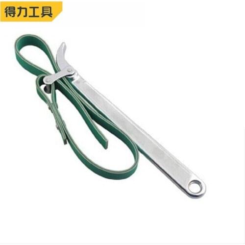 Deli 9 Inch Belt Type Oil Filter Wrench Removal Hand Tool Auto Tools Engine Box Oil Fuel Filter Wrenches Spanner Fixed Hand Tool