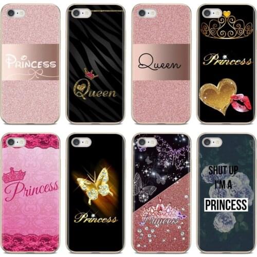 For Samsung Galaxy A10 A40 A50 A70 A3 A5 A7 A9 A8 A6 Plus 2018 2015 2016 2017 Soft Case pink gold princess queen Luxury