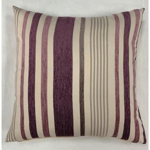 Home Decorative Classical Geo Stripe Cushion Cover Sofa Cover Plum Jacquard Throw Pillowcase from Factory