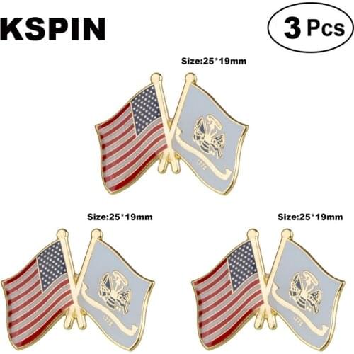 U.S.A & Army Frendship Lapel Pin Brooches Pins Flag badge Brooch Badges