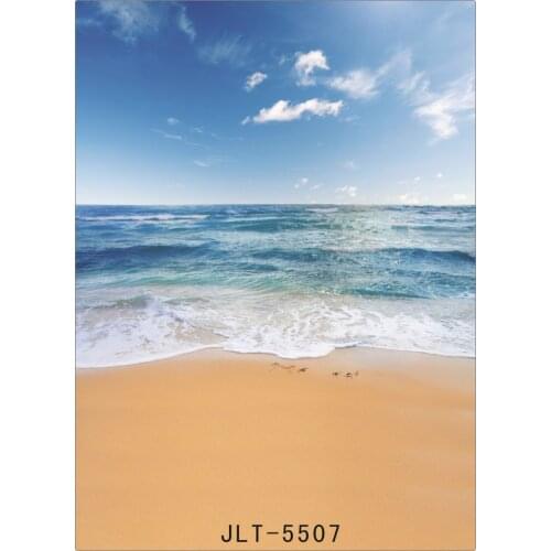 Sand Beach Sunshine Sea Waves Photography Backgrounds for Photo Studio Wedding Children Baby Vinyl Cloth Custom Photo Backdrops