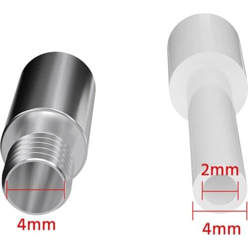 Tronxy throat and liner Lined pipe kit High temperature resistance 3D Printer parts for XY-3V SE 2E 2 in 1 out extruder