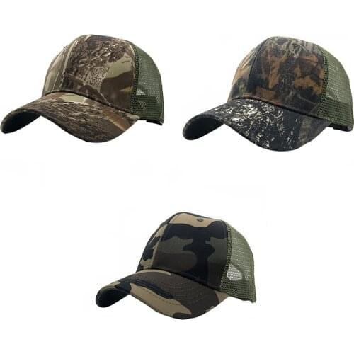 Summer Camouflage Baseball Cap Casual Sports Mesh Hat Outdoor Sunshade Men Hiking Cas Adjustable Women Unisex Printed Dome