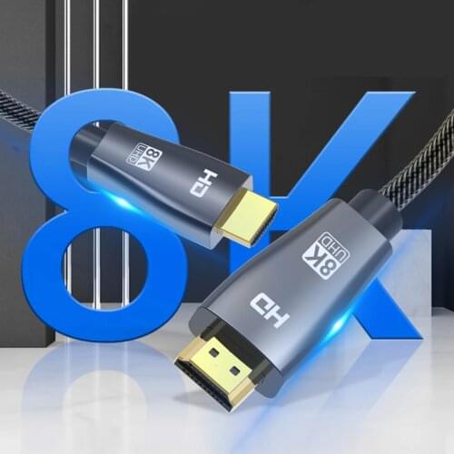 Small 8K HDMI-compatible Cable HDTV 2.1 Wire Splitter Digital Cable Cord 4K for Xiaomi Xbox Serries X PS5 PS4 Chromebook Laptops