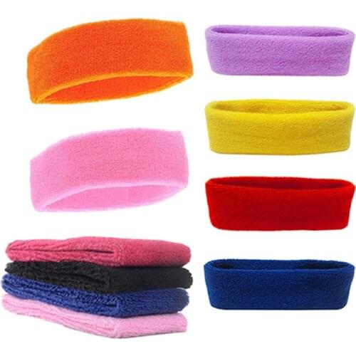 Fashion Women Men Sport Sweat Sweatband Headband Yoga Gym Stretch Head Hair Band