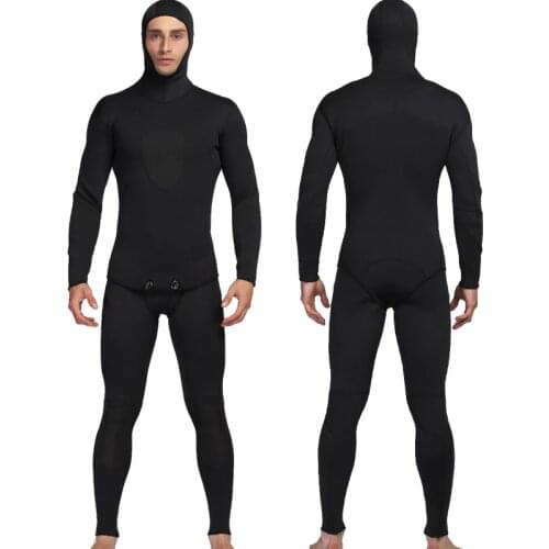 MYLEDI 3mm Neoprene Diving Suit For Men Swimming Surfing Jump Suit Surfacing Warm Wetsuit Suspender Trousers And Jacket 2pcs/set