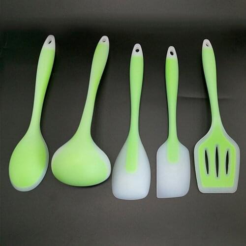 5 Pcs / Set Silicone Kitchen Cooking Utensil Set Heat Resistant Cooking Non-Stick Baking Tools utensilio de cozinha