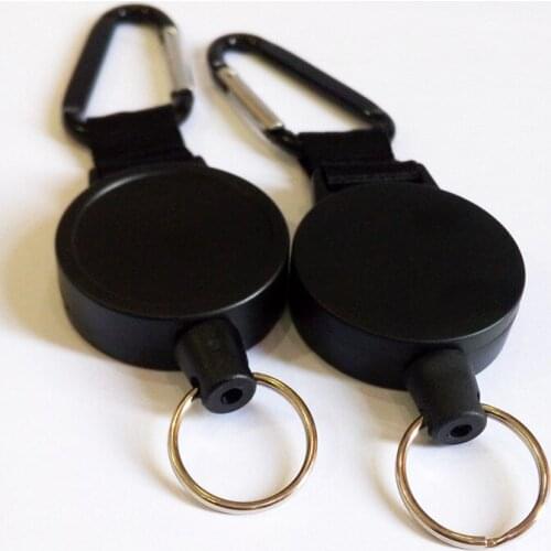 New Retractable Pull Key Ring ID Badge Lanyard Name Tag Card Holder Recoil Reel Belt Clip Plastic Housing Plastic Covers