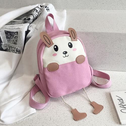 Cartoon Baby Safety Harness Adjustable Backpacks Bear School Bag Toddler Kids Backpack Children Girls Boys Rabbit Pink Backpacks