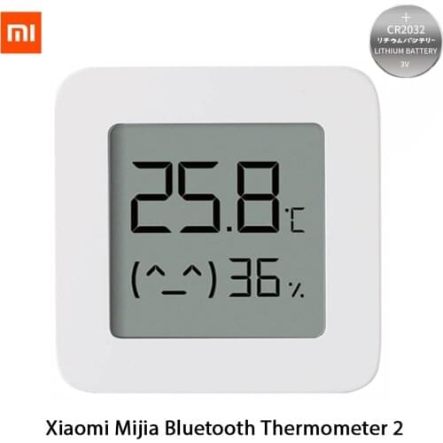 XIAOMI Mijia Bluetooth Thermometer 2 Wireless Smart Electric Digital Hygrometer Thermometer Work with Battery Thermometer 2