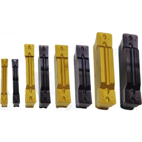 10pcs MGMN300 Carbide Grooving Inserts MGMN200 G MGMN250 MGMN400 M MGMN500 1.5mm 2mm 3mm 4mm 5mm Slotted Blade Lathe Cutter Tool