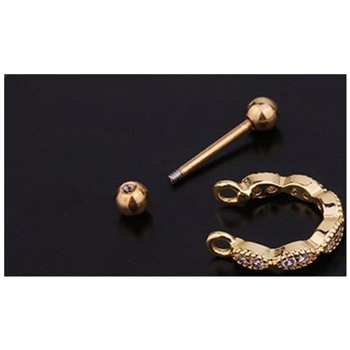 U Shape Stainless Steel Helix Cartilage Barbell Ear Stud Piercing Body Jewelry
