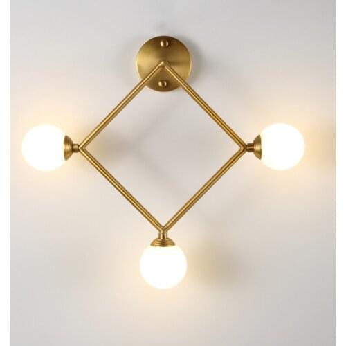 Japan deco maison industrial decor glass ball aisle bedside bedroom wall lights for home