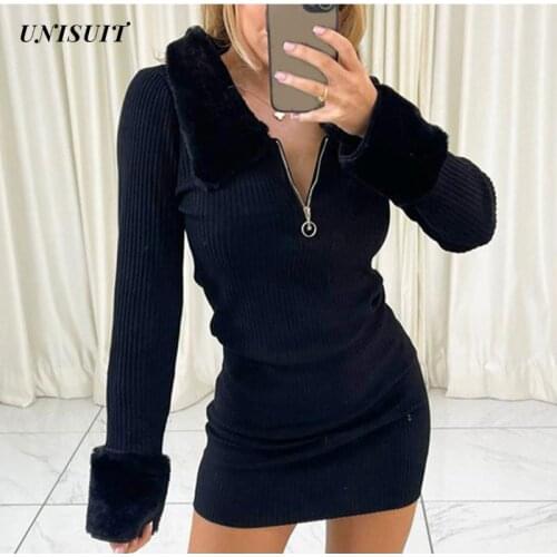 Модные трикотажные платья UNISUIT China At AliExpress