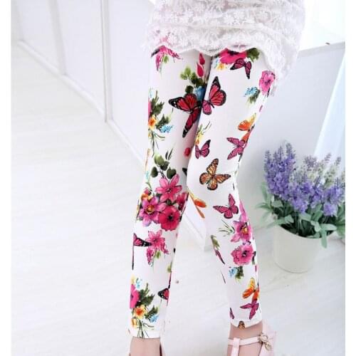 Spring/Autumn ChildrenS Leggings For Girls Pants Child Milk Silk Printing Pants Clothes Kids Baby Pencil Pants Trousers