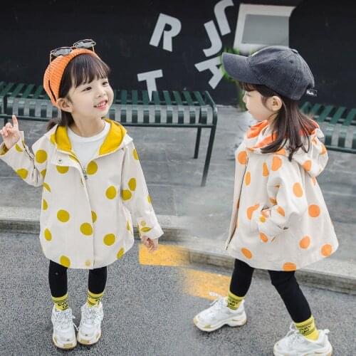 Girls' windbreaker autumn clothes foreign girl baby childrens clothes spring and autumn net red childrens jacket women