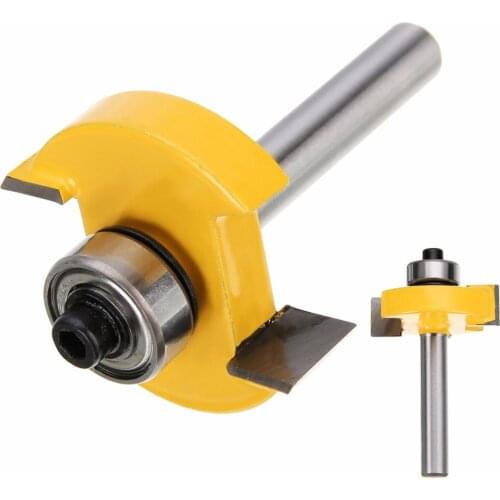 1Pcs 1/4" Shank Hard Alloy Wood Router Bit 3/8" T-slot Drilling Milling Carving Slotting Router Bit Wood Cutting Tool