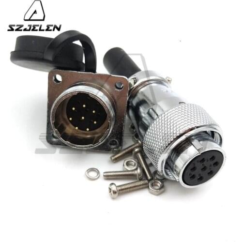 WF16 Waterproof 8-pin connectors, 8 pin plug connector(male), 8pin socket connector(female),Car charger connector