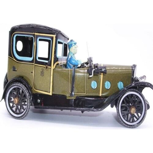 [Funny] Adult Collection Retro Wind up toy Metal Tin vintage cars Spanish car Mechanical Clockwork toy figures model kids gift