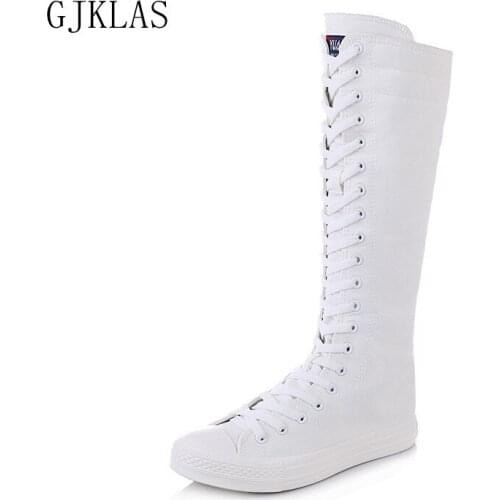 Canvas Wedges Shoes for Women Hidden Heel High Top Sneakers Fashion Woman Vulcanize Shoes Casuales White Black Shoes Women Boots