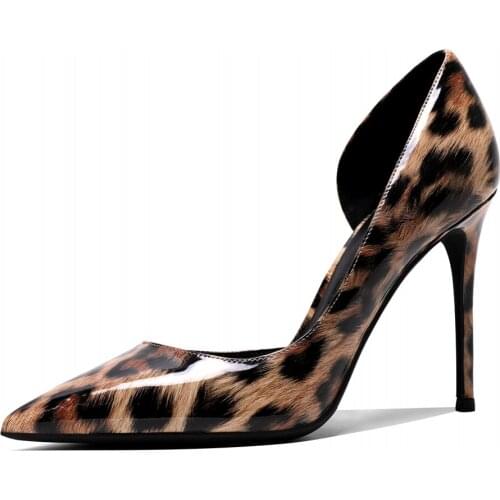 Womens Shoes Leopard Print Colors Elegant Ladies Fashion Pointed Toe High Heels Leopard Sexy Pumps New 2021 Spring/Autumn N0118