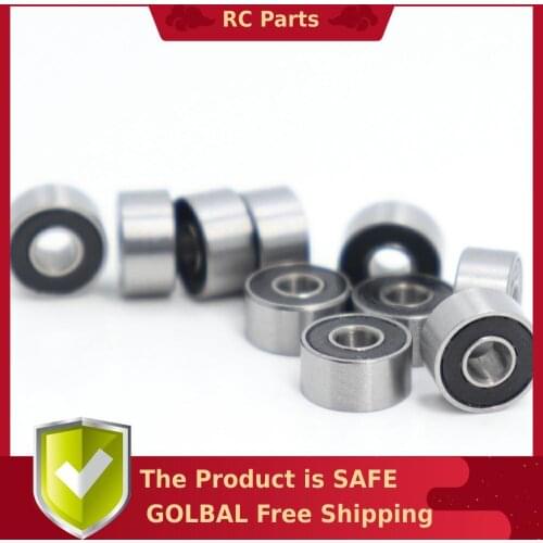 693RS Bearing ABEC-3 ( 10 PCS ) 3*8*4 mm ABEC-3 Hobby Electric RC Car Truck 693 RS 2RS Ball Bearings 693-2RS Black Sealed
