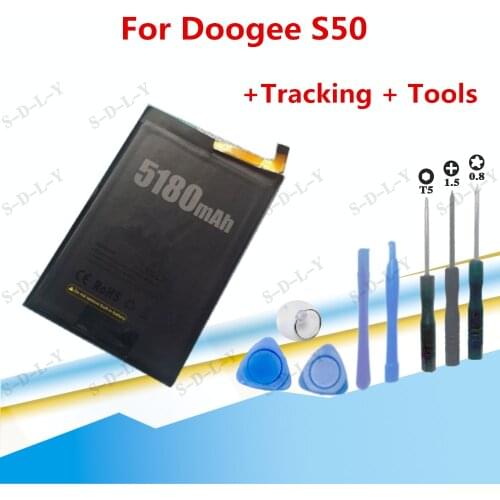 3.8V 5180mah For Doogee s50 Cellphone batteries Doogee-s50 Battery +Tracking + Tools