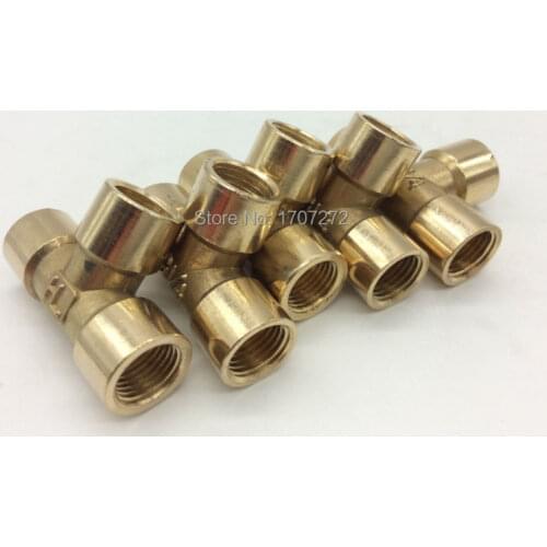 Free shipping Copper pipe fitting G3/8" female tee brass Pipe fitting, plumbing brass fittings, copper three contact