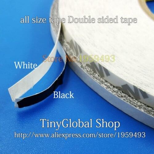 Coopart 1roll 8MM Black/White Double Side Adhesive Sticker Tape For mobiles Cellphone Screen LCD Repair Fix