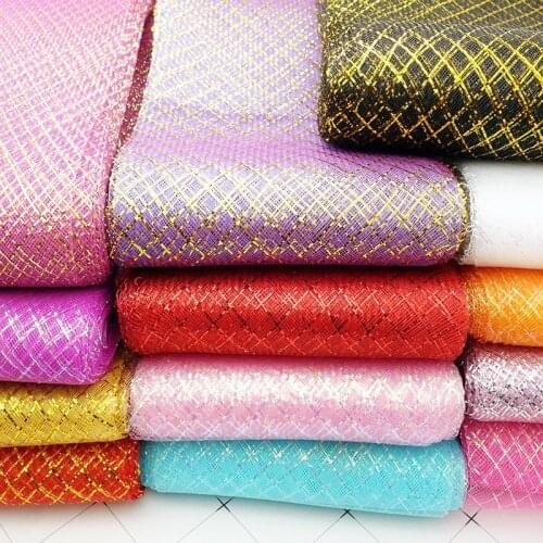 6.3'' 16cm wide colorful elastic herringbone mesh belt mesh skirt skirt bow bow wedding headdress clothing accessories 22 meters