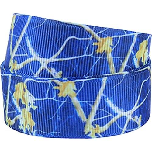 FLRA Ribbon (50yards/lot)FLORA Ribbons wholesale Camo real tree grosgrain ribbon