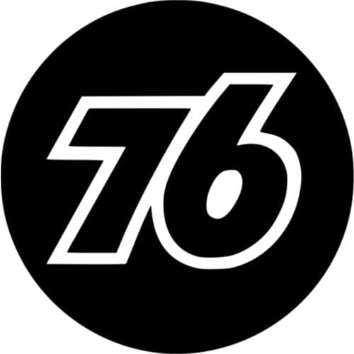 Fuzhen Boutique Decals Exterior Accessories Funny Car Stickers Number 76 Motorcycles Window Bumper Laptop Vinyl Decal Decorative