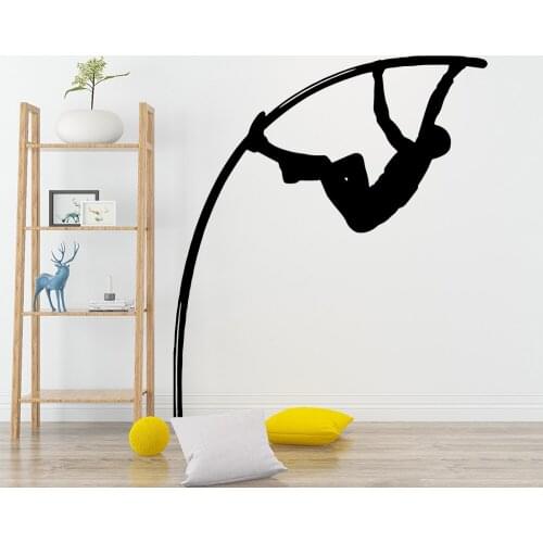 Exquisite Sports Pole Vault Home Decor Vinyl Wall Stickers Decor Living Room Bedroom Removable Decal Mural naklejki