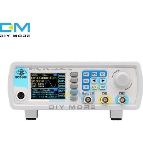 JDS6600 60MHz Dual-channel Digital DDS Function Signal/Arbitrary Waveform Generator Sweep Signal Generator /Frequency Meter