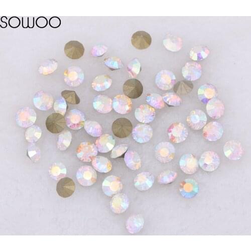 1440pcs/lot 2-6mm sizes Round crystal Fancy stone Pointed back glass AB crystal color stone For Choice Jewelry Making